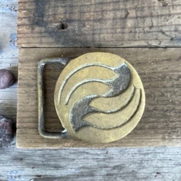 Solid Brass 70's Belt Buckle Star Buckle Brass & Pewter Co. Vintage - Picture 12 of 13